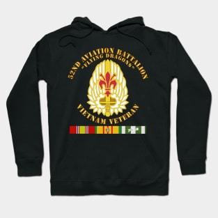 52nd Avn Bn - Flying Dragons - Vietnam Vet w VN SVC Hoodie